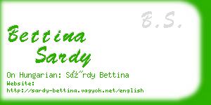 bettina sardy business card
